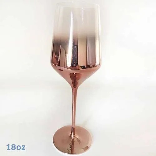 G210 :: Copper Diamond Goblet, Large 
