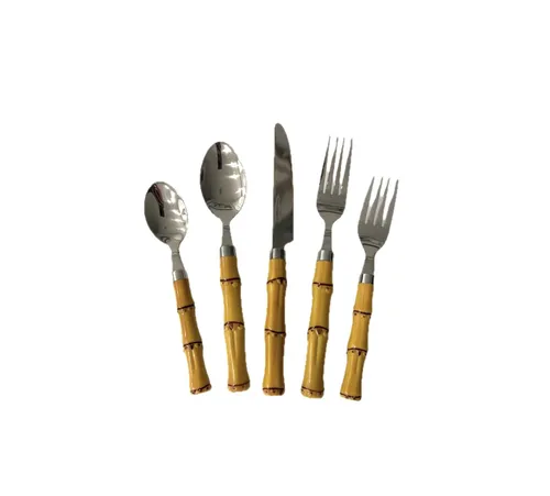 FW23 :: Wood Handle Flatware Set