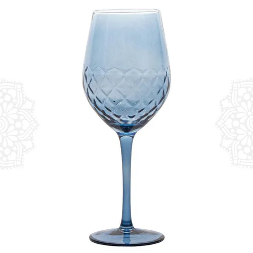 G277 :: Hammered Diamond Blue, Water Glass