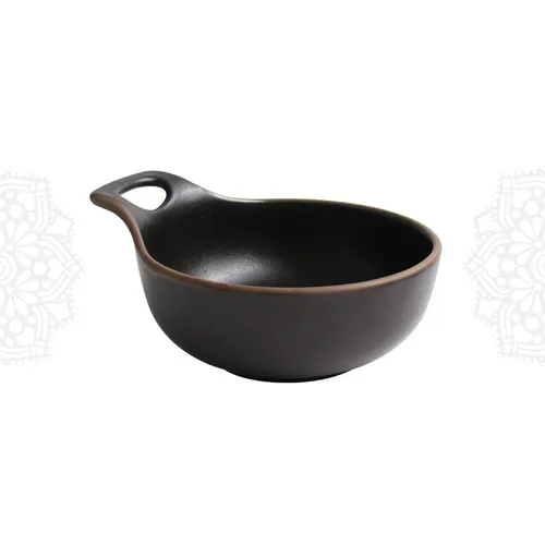DY29 :: Dairy Black Ceramic Sauce Bowl (5