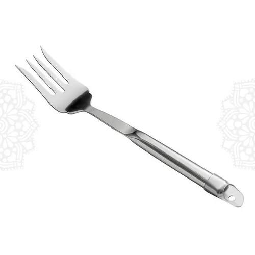 UT11 :: Hollow Stainless Steel Handle 4-Tine Pot Fork