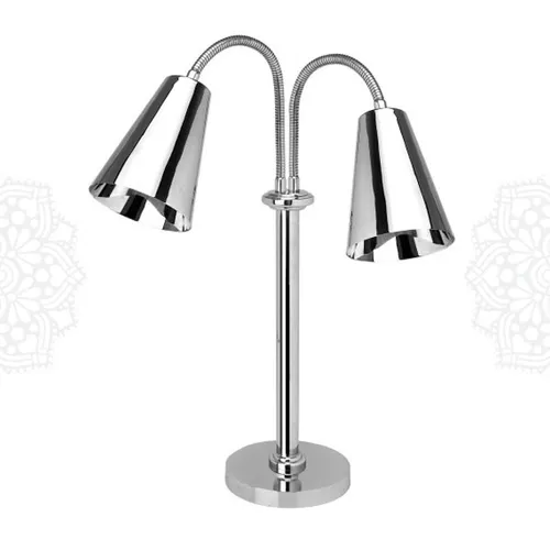 EQ44 :: Stainless Steel Double Sphere Lamp Warmer  
