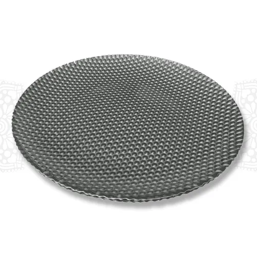 CHRG33 :: Hammered Diamond Gray Charger 13