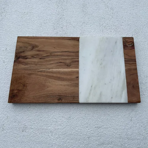 SRV15 :: Wood & Marble Rectangle Board