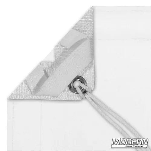 Textile Quarter Artificial Silk White 8x8