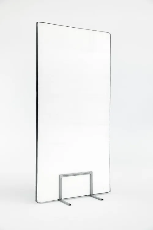 Polyboard 2x1 m black/white and stand