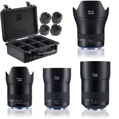 ZEISS Milvus ZE 4 Lens Bundle EF (18,35,50,85)