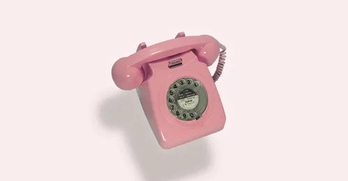 Pink Rotary Telephone