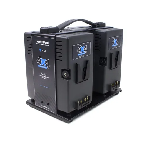 HAWKWOODS DUAL V-LOCK BATTERY CHARGER