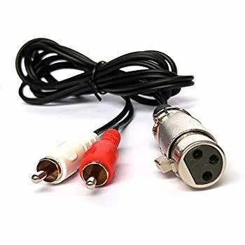 XLR Female to RCA Male Cable