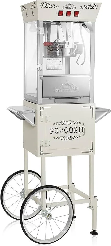 Popcorn maker w/ wheels and ORGANIC popcorn