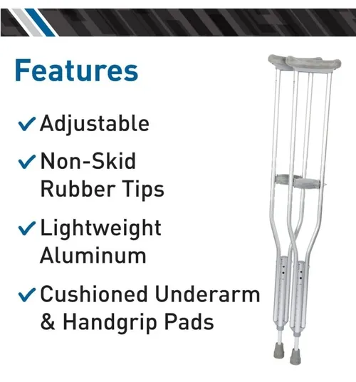 Aluminum Crutches for Adults and Children