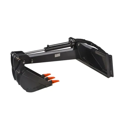 Skidsteer hoe bucket attachment