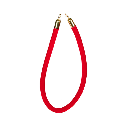 Red Bright Stanchion Ropes