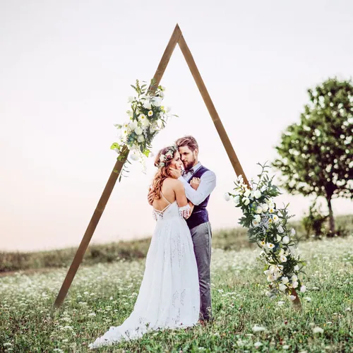 Triangle Wooden Rustic Arch