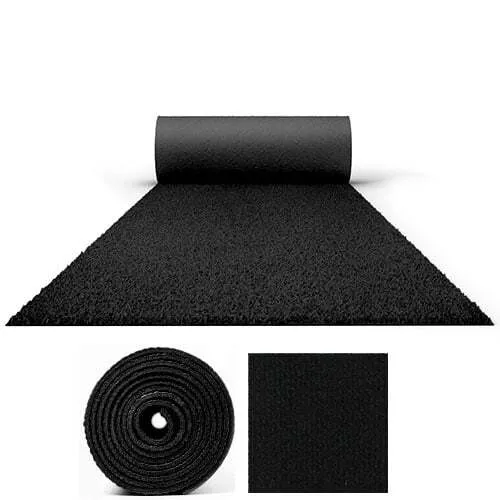 3' x 25' Black Carpet 