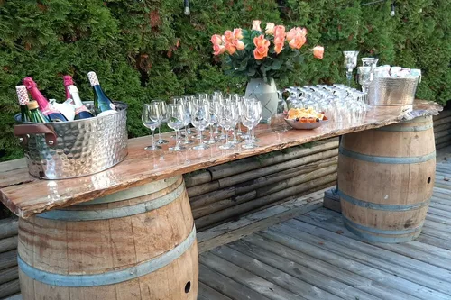 Live Edge Bar (barrels not included)