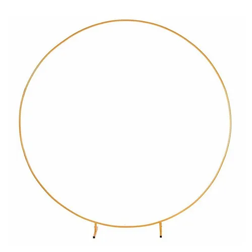 Gold Circle Round Arch  With Stand