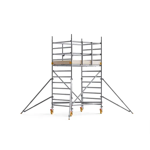 CUSTERS® Handy Mobile Guard Wide Scaffold 13 ft (4 m) x 6FT PL (Aluminum)