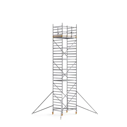 CUSTERS® Handy Mobile Guard Wide Scaffold 30 ft (9 m) x 6FT PL (Aluminum)