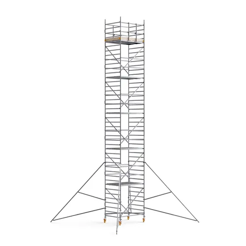 CUSTERS® Handy Mobile Guard Wide Scaffold 39 ft (12 m) x 6FT PL (Aluminum)