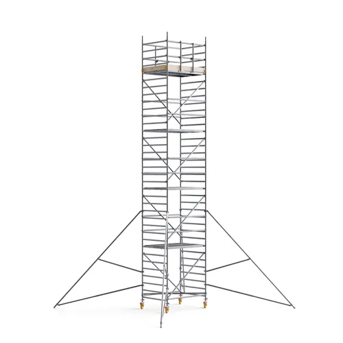 CUSTERS® Handy Mobile Guard Wide Scaffold 33 ft (10 m) x 6FT PL (Aluminum)