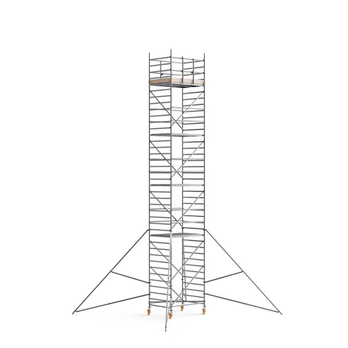 CUSTERS® Handy Mobile Guard Wide Scaffold 36 ft (11 m) x 6FT PL (Aluminum)