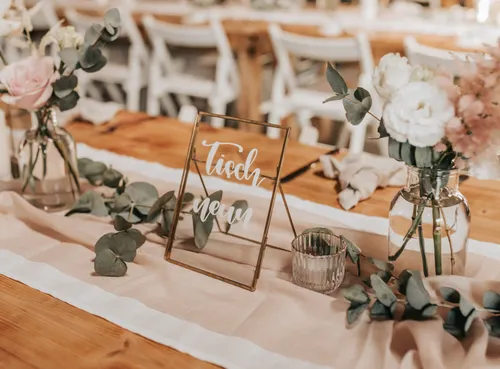 Tischnummer-Set Rahmen