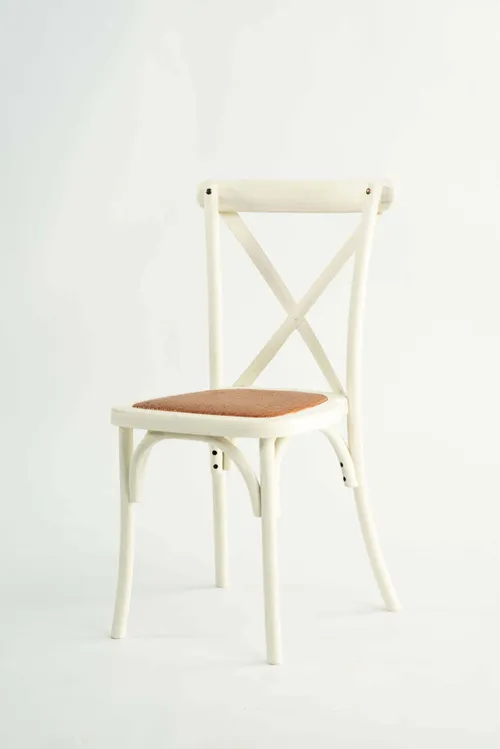 Crossback-Chair weiß