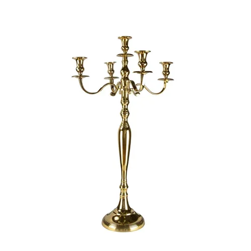 Kerzenständer 5-armig gold