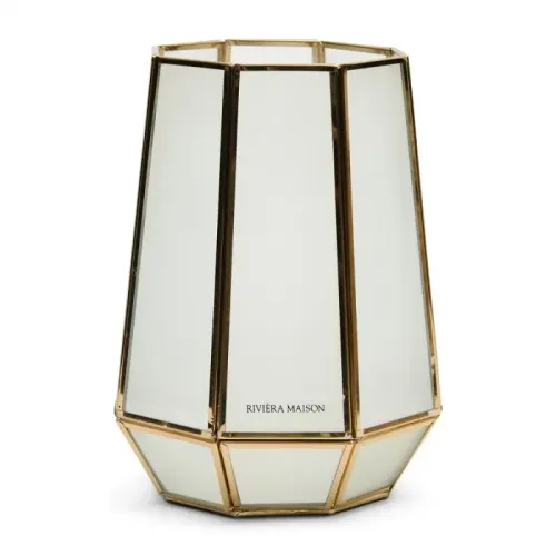 Windlicht Hexagon gold