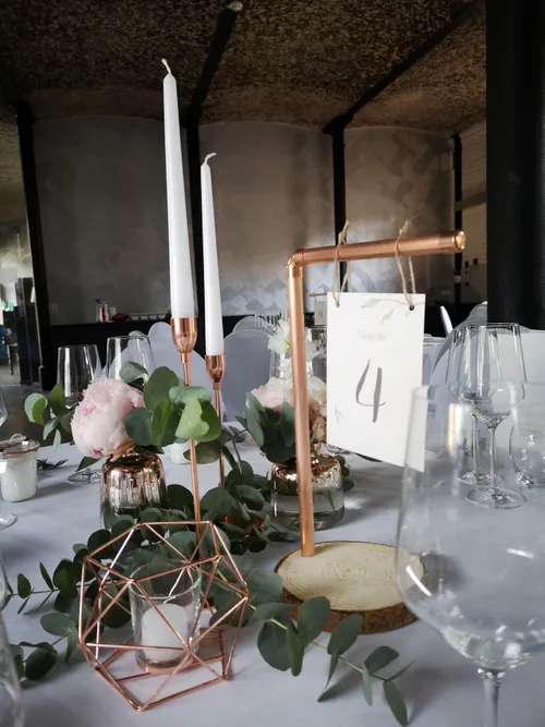 Kerzenständer roségold chic