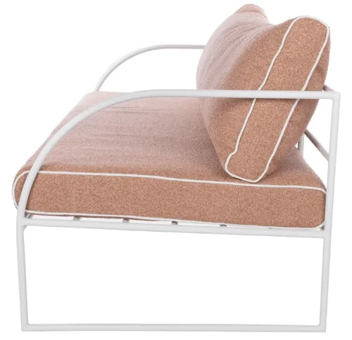 OD SF 0016 - Outdoor - Sofa - 2 Seater - Amalfi Reeve in Pink & White