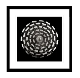 AW 4304 - Artwork - Medium - Spiral Print in Glass with Black Frame