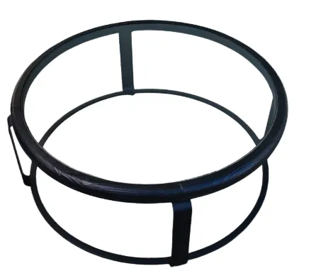 CT 0121 - Coffee Table - Black Round with Glass Top