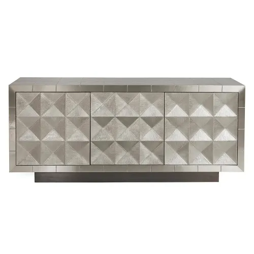 BF 4031 - Peter Silver Buffet with Carved Diamond Geometric Doors - Luxe Range