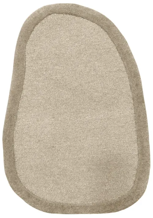 RG 0027- Rug - Medium - Sculptural Rounded Design in Brown Tone