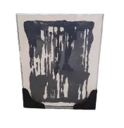 AW 0508B - Artwork - Medium - Black & Cream Tribal Canvas