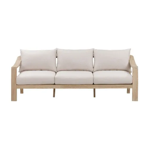 OD SET 0012 - Outdoor Lounge Suite - Sandblast finish with Stone Rope & Outdoor Cushion Cover in Stone