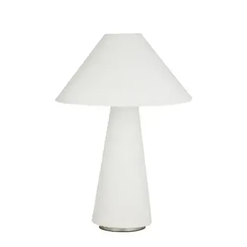 LP 0086 - Table Lamp - White Boucle Cone Base