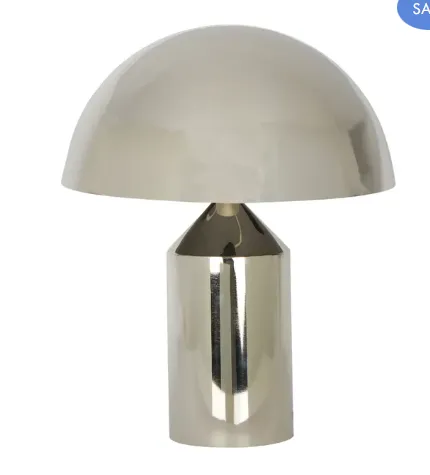 LP 0014 - Table Lamp - Metal Dome Shade in Shiny Nickel