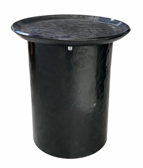 ST 0017 - Side Table - Nicolette Tempered Glass in Grey