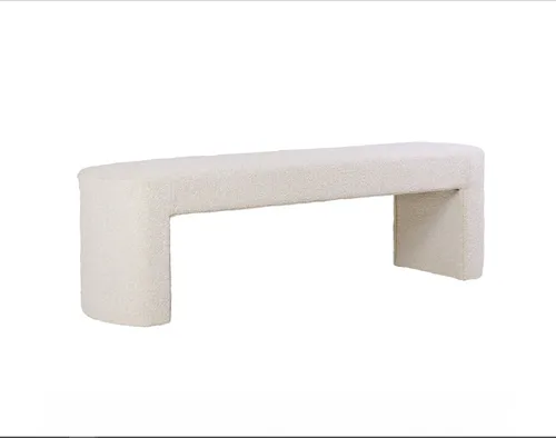 OTT 0011 - Ottoman - Amalfi White Boucle Bench Seat 