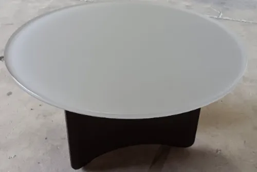 CT 0116 - Coffee Table - Grey Top Black Base