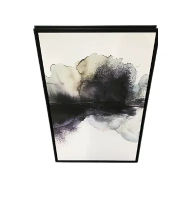AW 1774 - Artwork - Medium - Moody Purple Cloudy in Black Frame