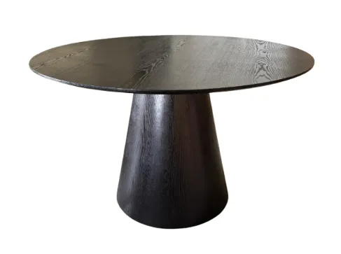 DT 0043 - Dining Table - Black Round 