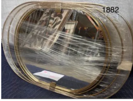 MIR 1882 - Mirror - Oval Layered Gold Frame