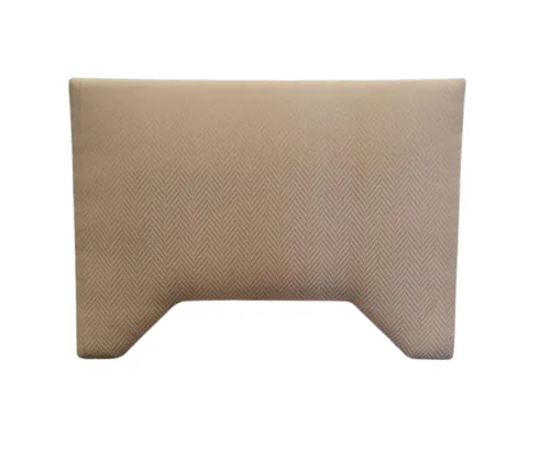 BH 9542 - Queen Bedhead - Beige & Rose Gold Chevron Pattern