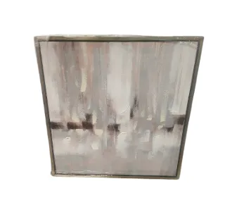 AW 5454 - Earthy Tones & Blue Merging Colours in Small Gold Frame