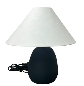 LP 0033 - Table Lamp - Matte Black Textured with Conical Teal in Colour